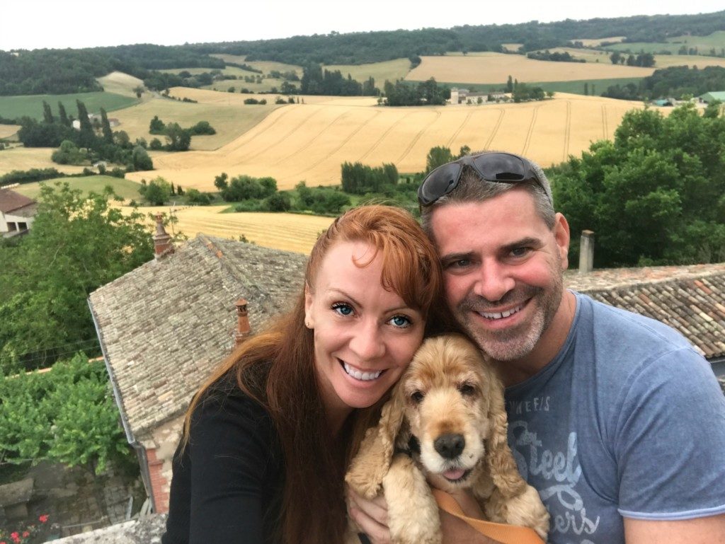 Tegan Clark and Agathe petsitting southern France